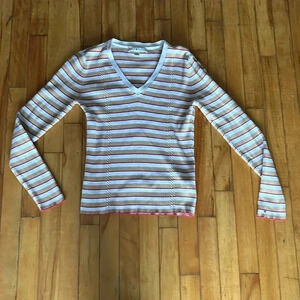 Tommy hilfiger  ribbed top with cableknit detail